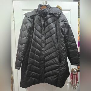 KENNETH COLE REACTION DOWN Full Length Coat w/ removable Hood 3X
